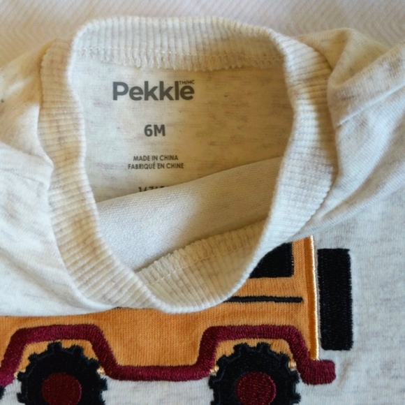 pekkle embroidered jeep t-shirt 6 months baby boy - Picture 3 of 5